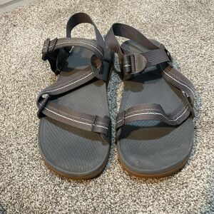 Men’s Grey Chaco Size 12 Adjustable Sandals Summer Outdoor Hiking Water Shoes